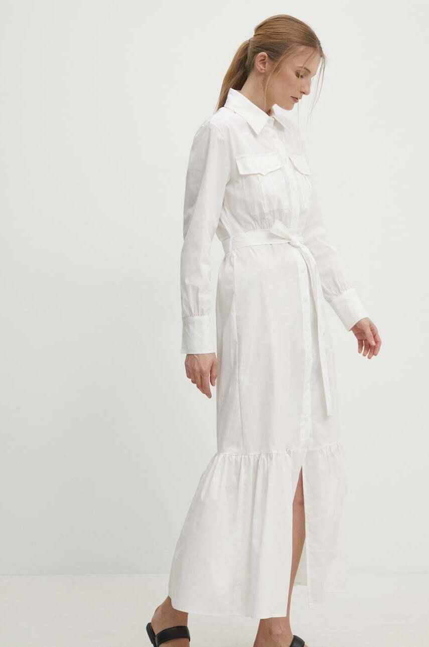 Answear Lab rochie culoarea alb, maxi, evazati
